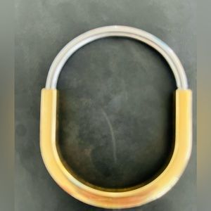 Tiffany & Co Lock Bangle, Yellow Gold w/ Pave Diamonds